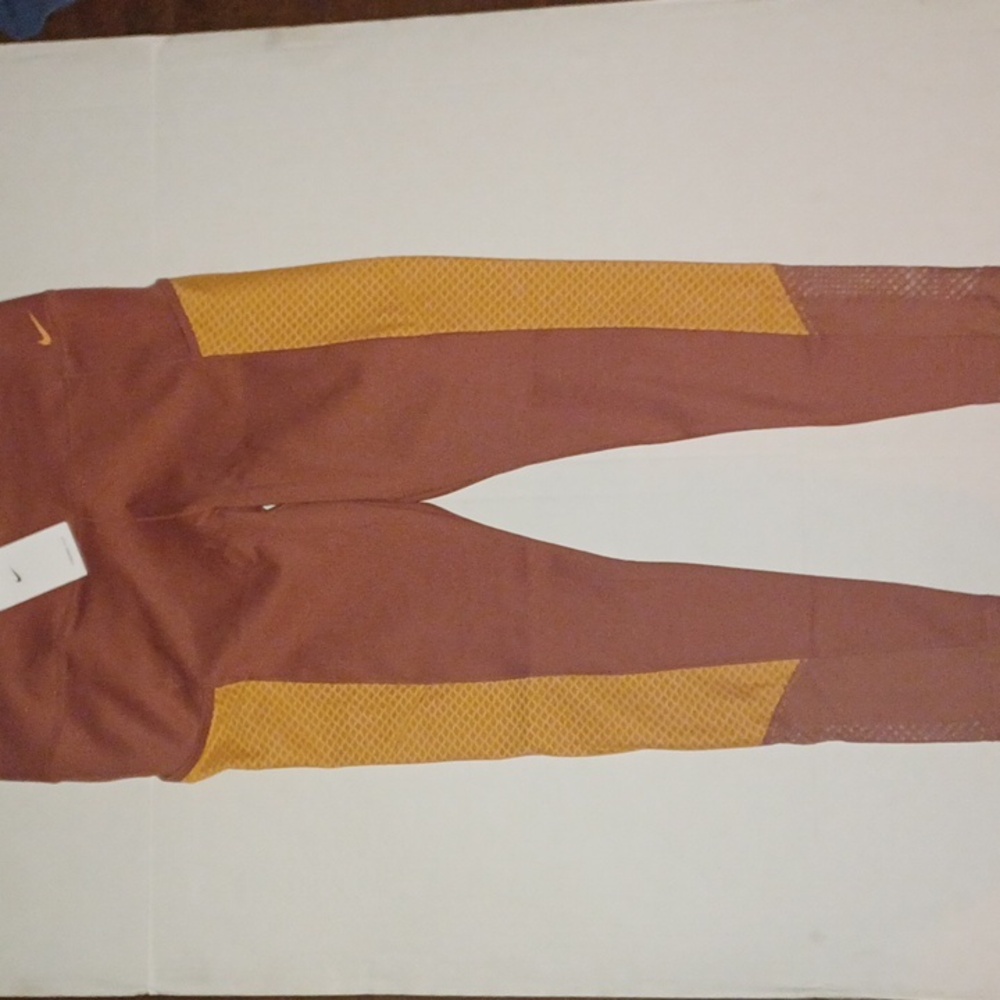 Nike One Therma-Fit Leggings  Mid-Rise  Full-Length Red/Orange XXL NWT